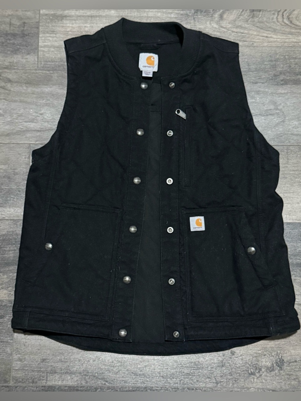 Carhartt Women’s Rugged Flex Relaxed Fit Canvas Insulated Rib Collar Vest